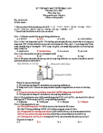 Bộ đề thi chọn HSG môn Hóa học 12 (Có đáp án)