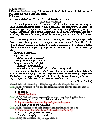 Đề thi giữa học kì I môn Tiếng Việt 5 (Có đáp án)