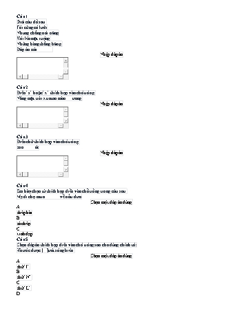 Đề Trạng nguyên Tiếng Việt Lớp 1 (Đề 9 - Có đáp án)