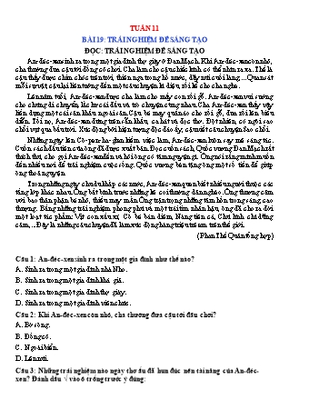 Phiếu bài tập học kì I môn Tiếng Việt 5 (Kết nối tri thức) - Tuần 11