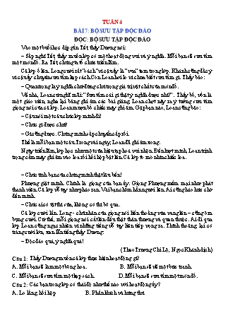 Phiếu bài tập học kì I môn Tiếng Việt 5 (Kết nối tri thức) - Tuần 4