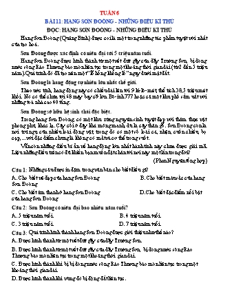 Phiếu bài tập học kì I môn Tiếng Việt 5 (Kết nối tri thức) - Tuần 6