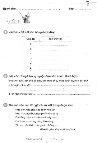Phiếu bài tập môn Tiếng Việt 2 (Kết nối tri thức)